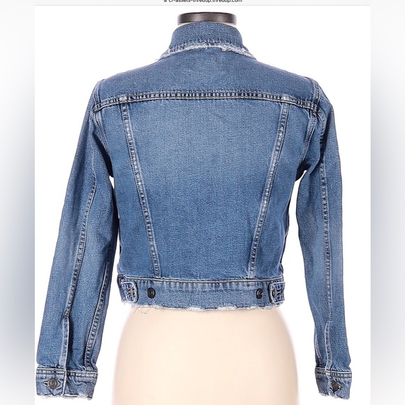 Pre-Loved Designer Current/Elliott Stylish Denim Jacket in Size Medium - Picture 2 of 2